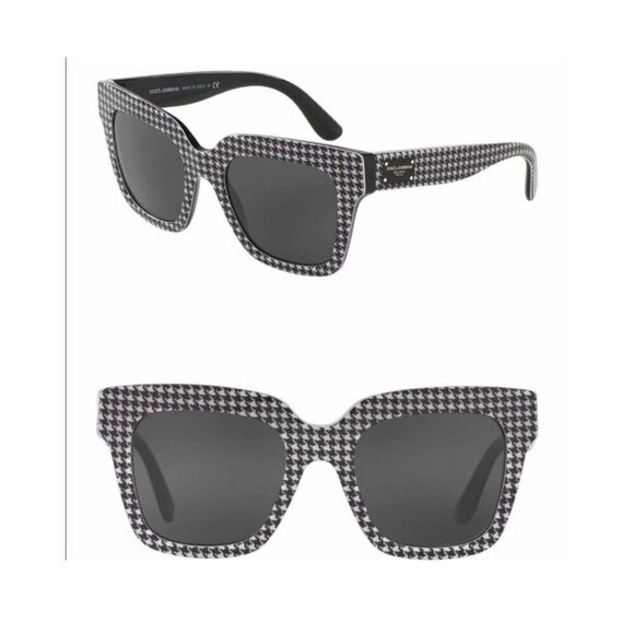 Authentic Dolce & Gabbana  DG 4286 3079/87 Pied De Poule Houndstooth Print Sungl main image 8